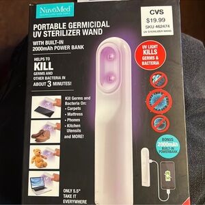 New NuvoMed Portable UV Sterilizer Wand for Hotels & More